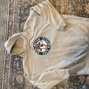Gray Burlington Socks AAA Baseball Hoodie